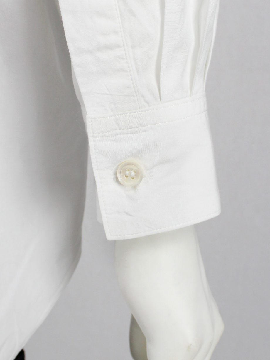 Ys Yohji Yamamoto men white oversized with lapel collar 1980s 80s (9)