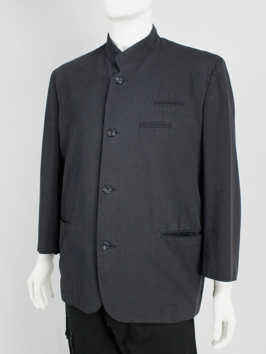 vintage Comme des Garcons Homme black minimalist blazer 1980s 80s (6)