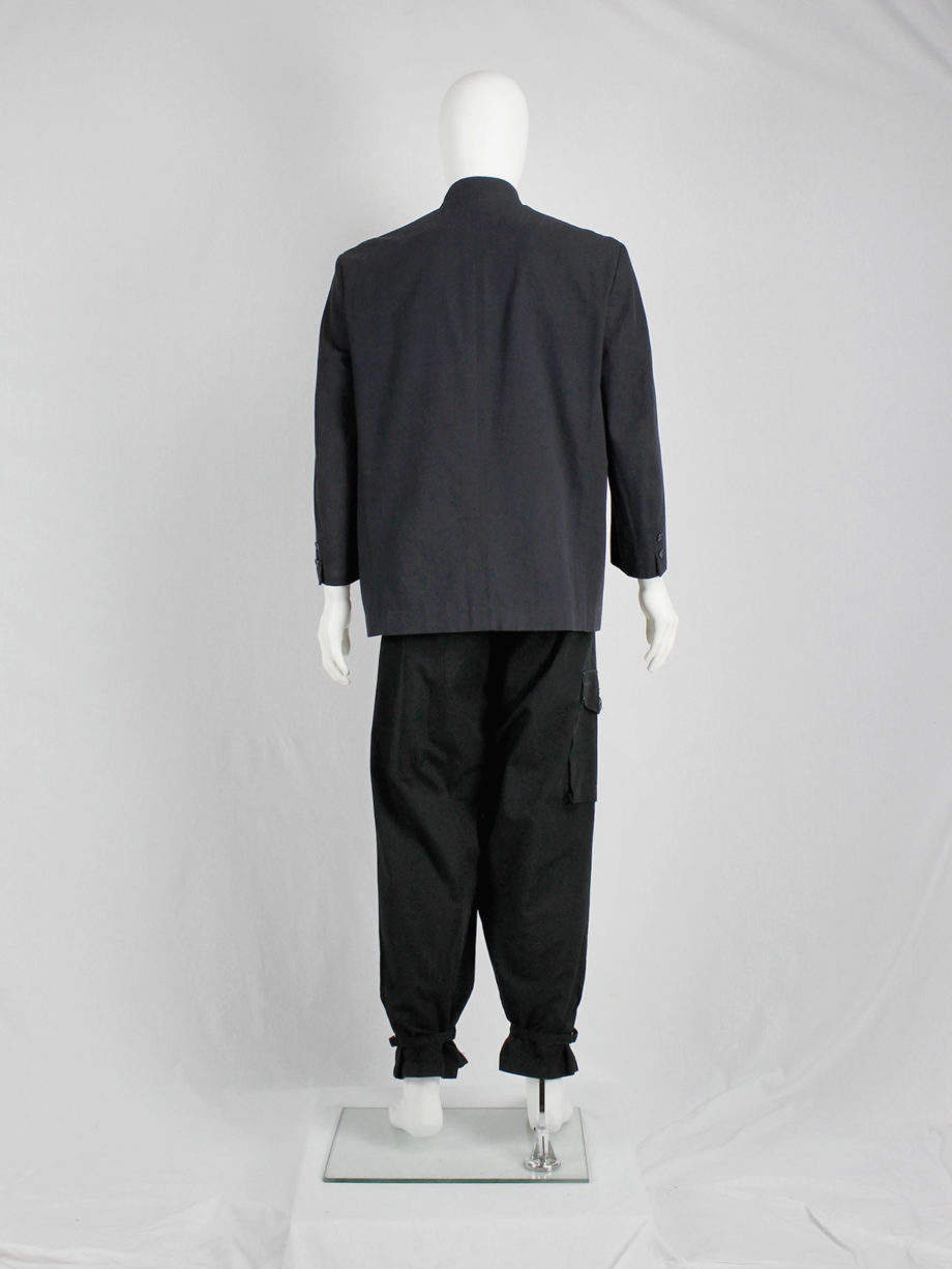 vintage Comme des Garcons Homme black minimalist blazer 1980s 80s (8)