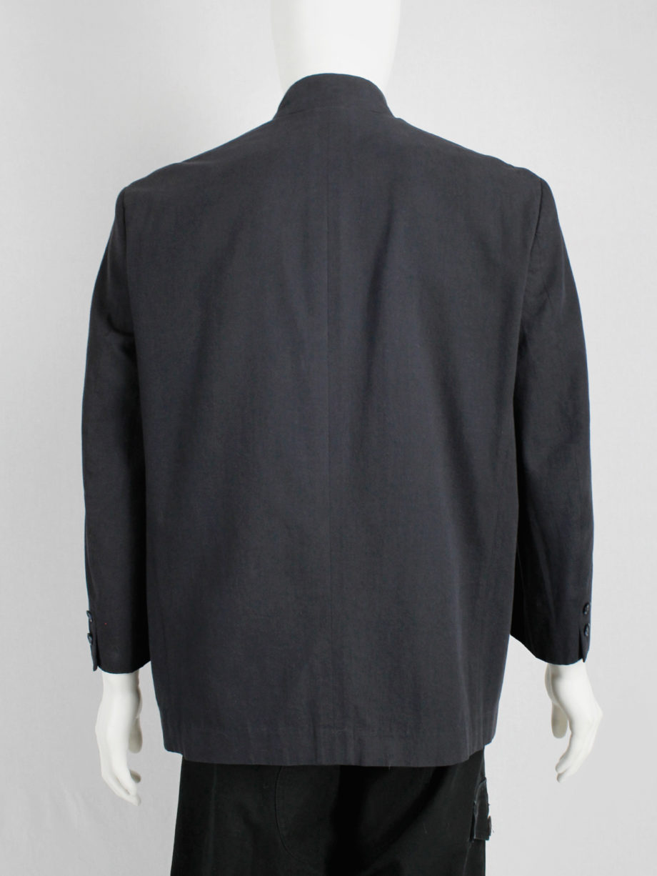vintage Comme des Garcons Homme black minimalist blazer 1980s 80s (9)