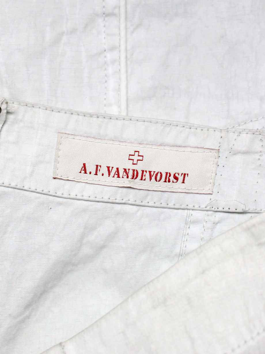 A.F. Vandevorst white motorcycle trousers made of ‘wrinkled paper’ — spring 2016 (9)