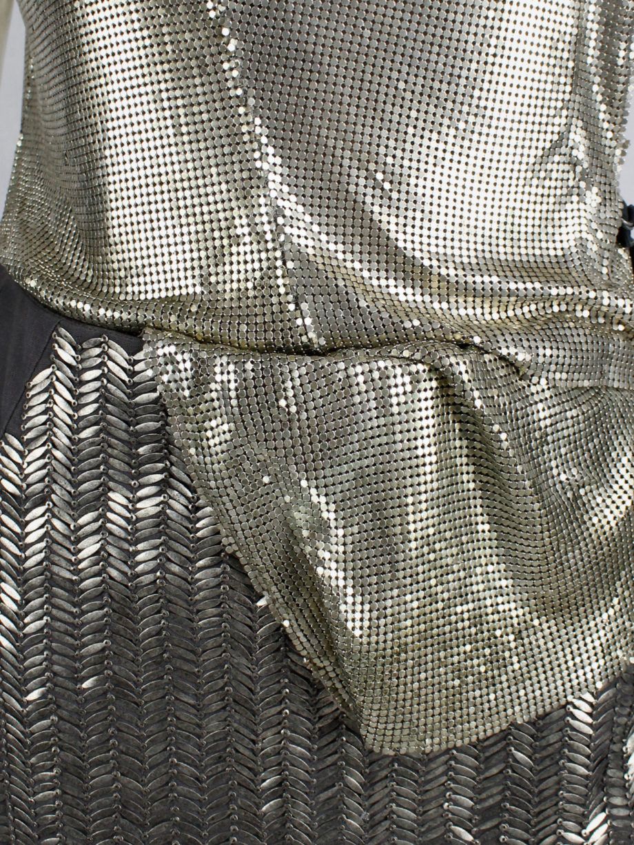 AF Vandevorst gold glowmesh top with open sides and leather strapsspring 2011 (14)