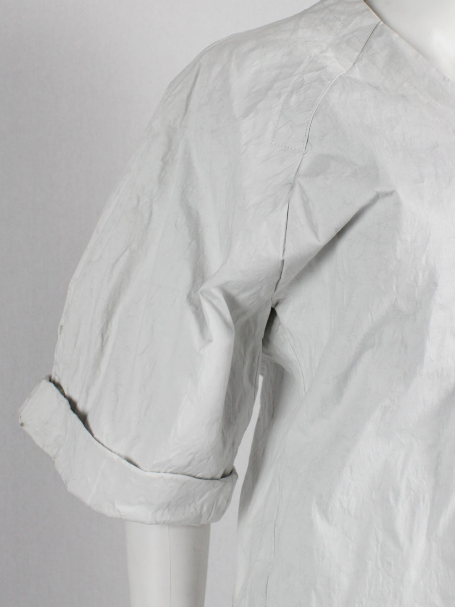 AF Vandevorst white structured top made of wrinkled paper spring 2016 (11)