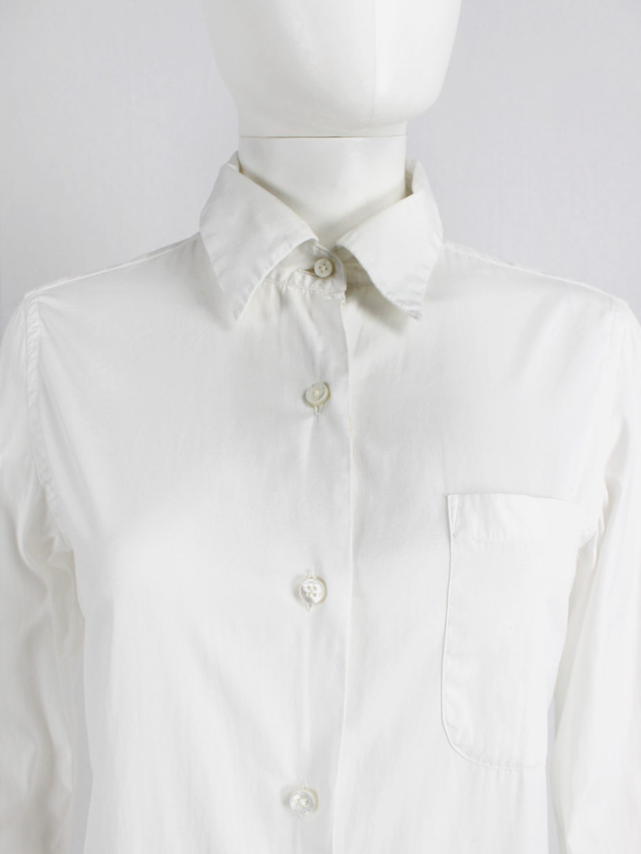 Maison Martin Margiela 4 white shirt elongated to be worn as a dress (4)
