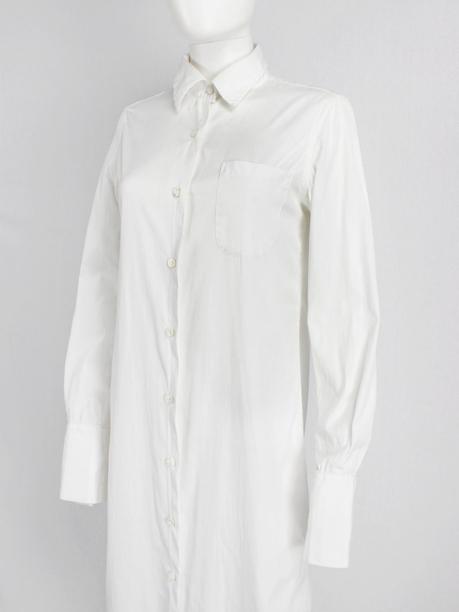 Maison Martin Margiela 4 white shirt elongated to be worn as a dress (5)