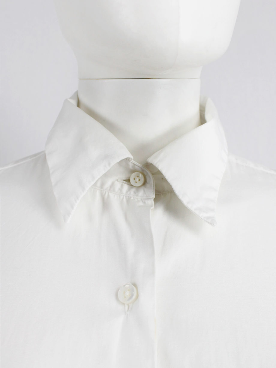 Maison Martin Margiela 4 white shirt elongated to be worn as a dress (6)