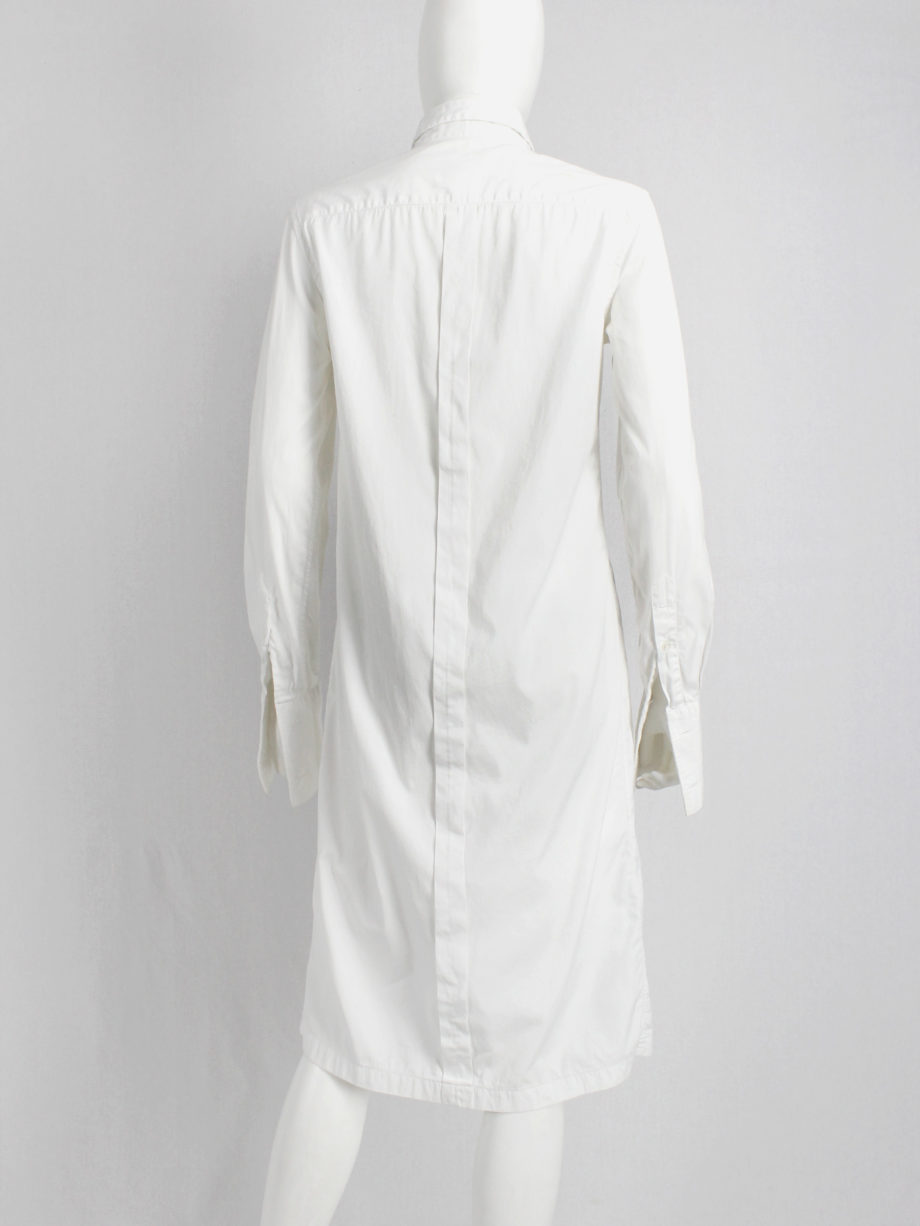 Maison Martin Margiela 4 white shirt elongated to be worn as a dress (8)
