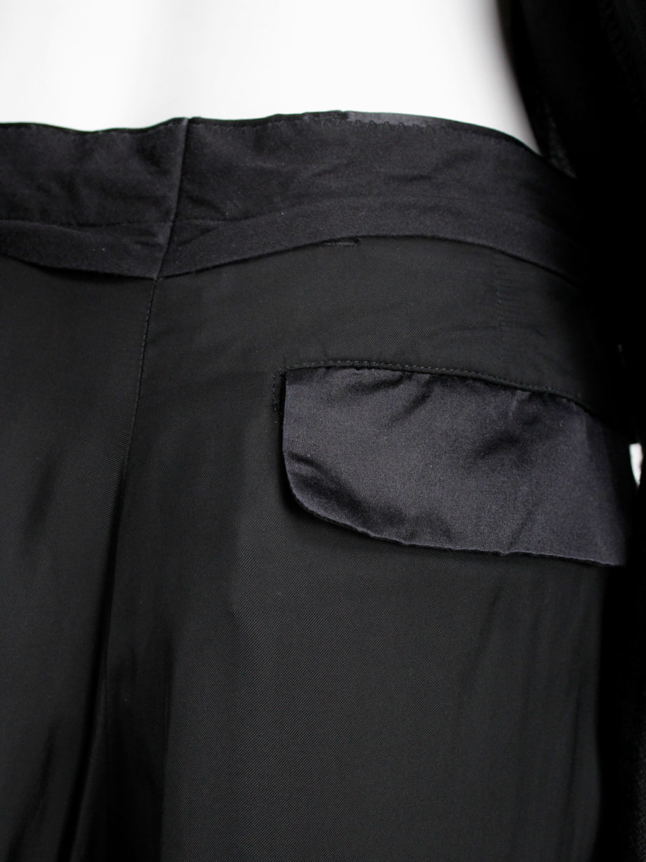 Maison Martin Margiela black trousers worn inside-out spring 2005 (8)