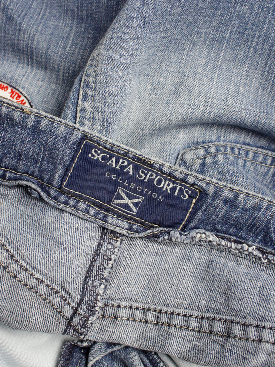 Walter Van Beirendonck for Scapa denim ‘Formula 1’ mini skirt with patches (7)