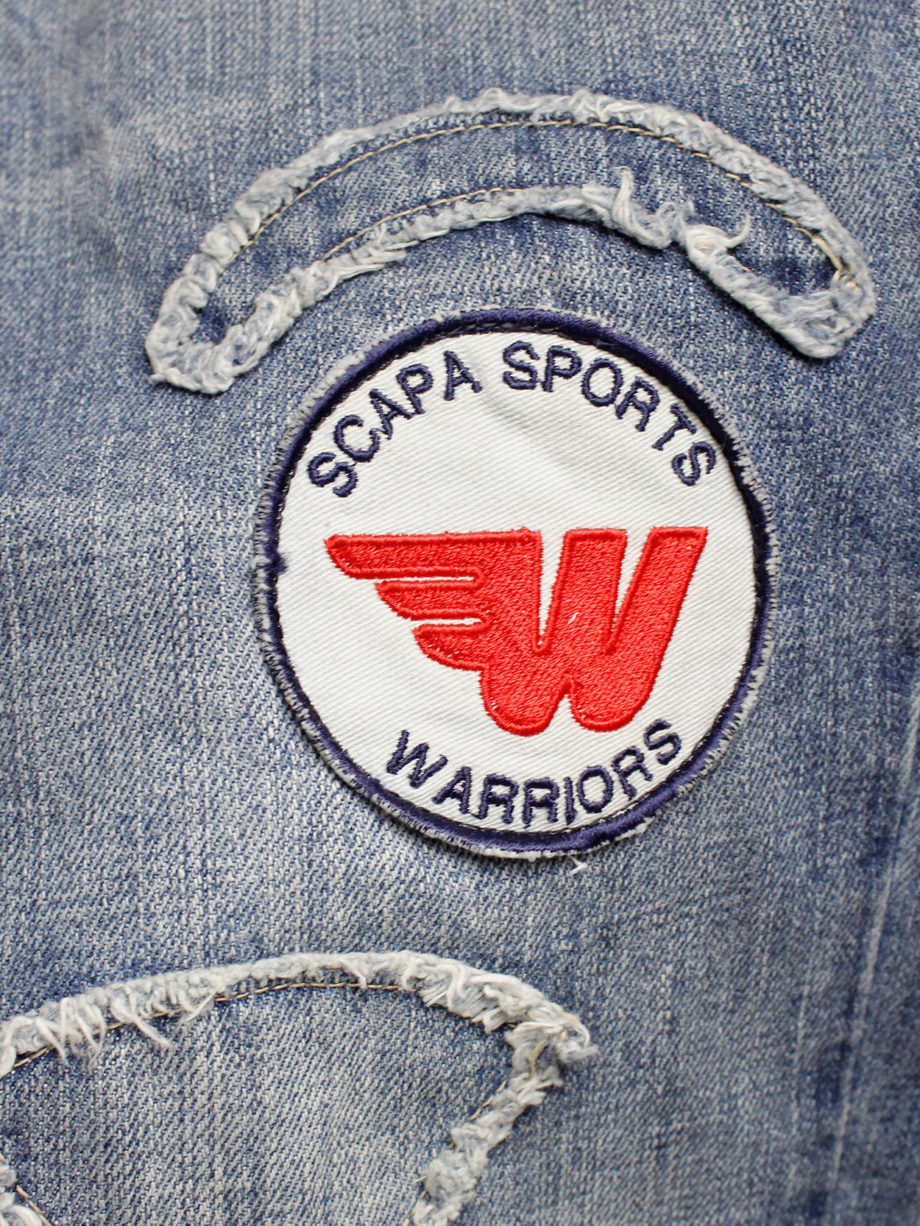 Walter Van Beirendonck for Scapa denim ‘Formula 1’ trousers with patches (5)
