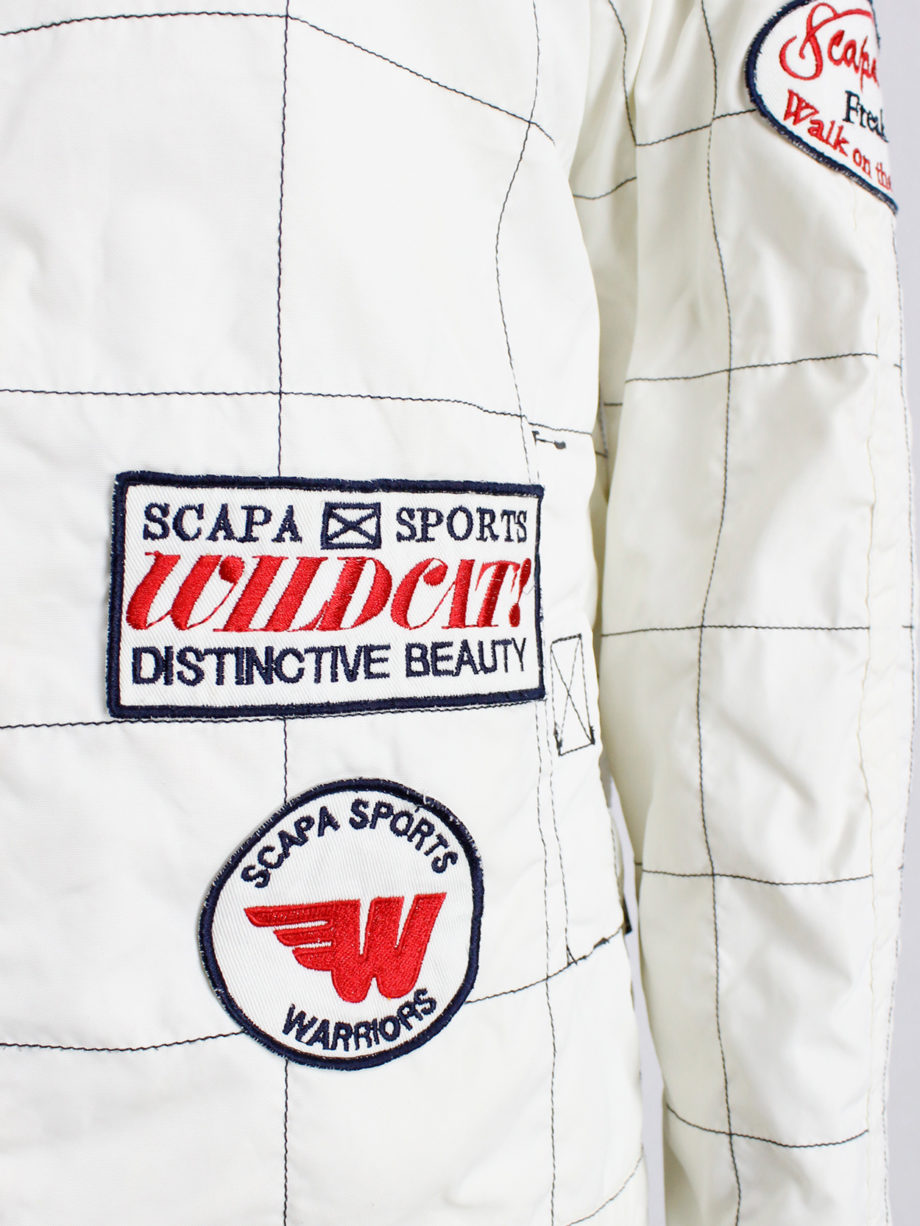 Walter Van Beirendonck for Scapa white ‘Formula 1’ racing jacket with patches (4)