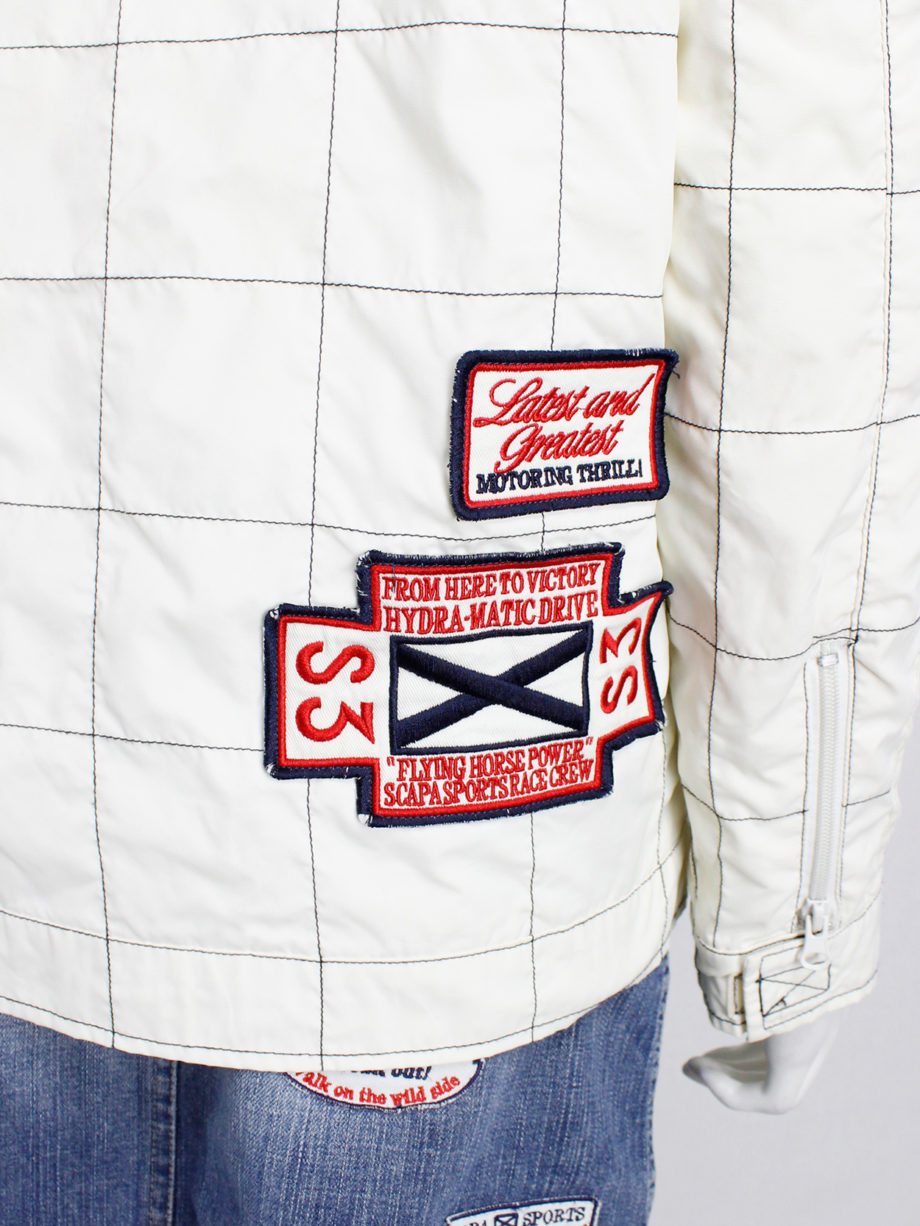 Walter Van Beirendonck for Scapa white ‘Formula 1’ racing jacket with patches (7)