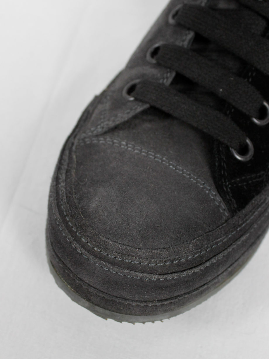 vintage Ann Demeulemeester black and grey two-tone sneakers (10)