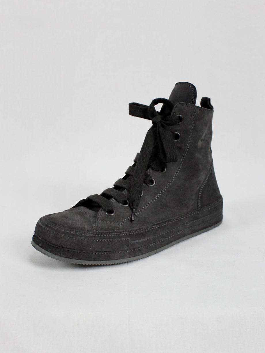 vintage Ann Demeulemeester black and grey two-tone sneakers (17)