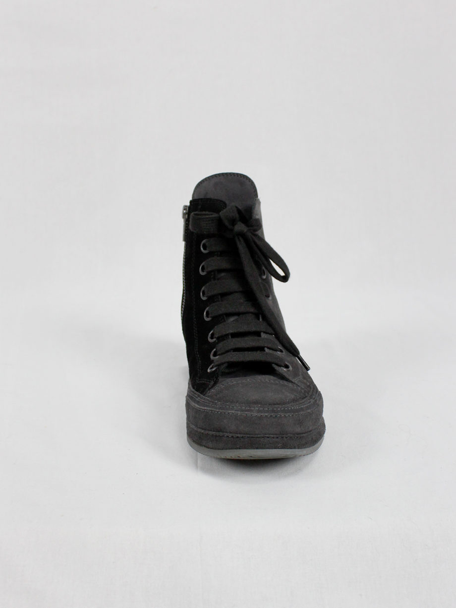 vintage Ann Demeulemeester black and grey two-tone sneakers (18)