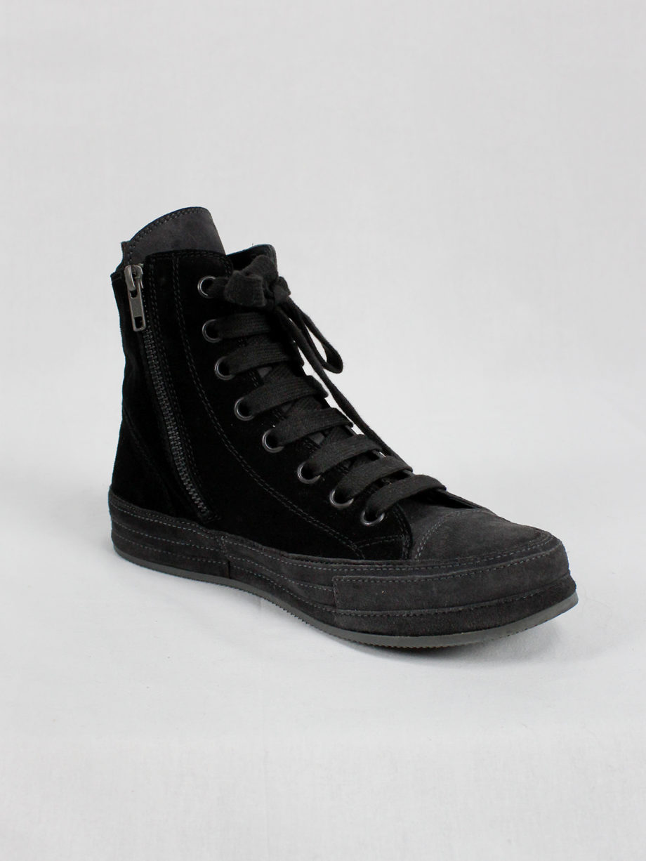 vintage Ann Demeulemeester black and grey two-tone sneakers (19)