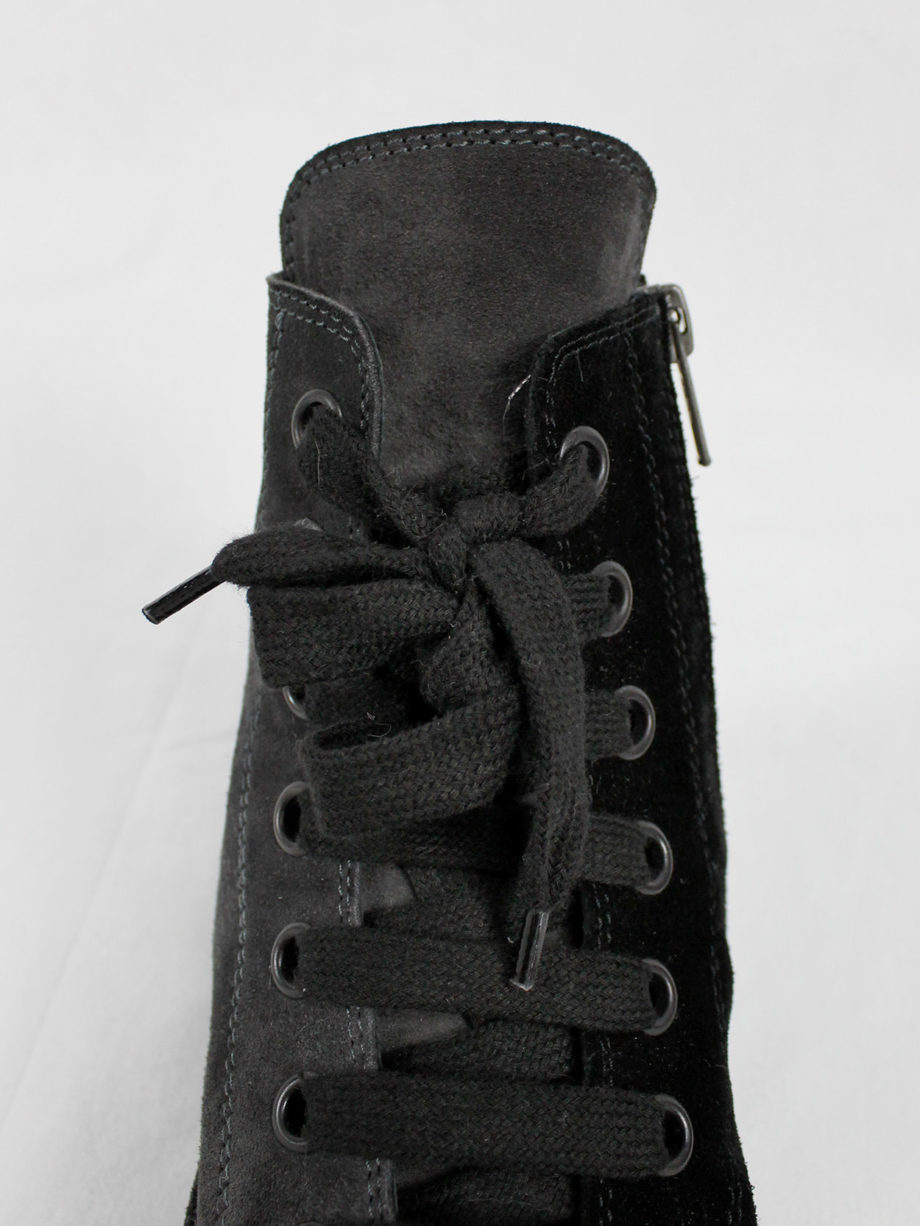 vintage Ann Demeulemeester black and grey two-tone sneakers (9)