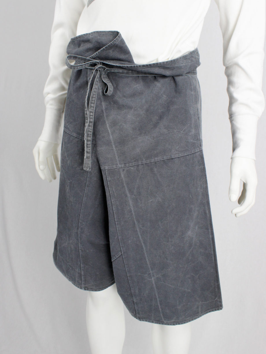 Bless no 20 grey extra oversized stone shorts with paperbag waist 2003 (3)