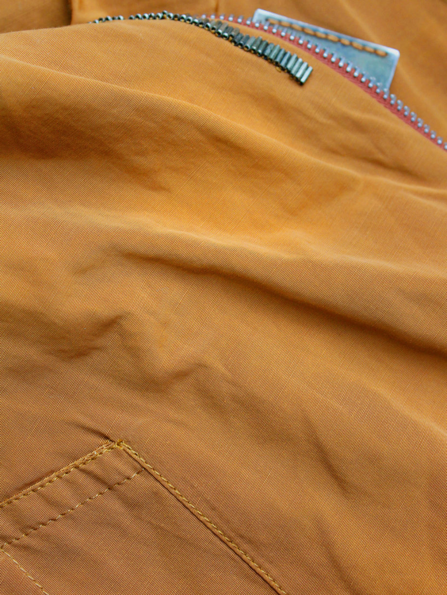 Dries Van Noten orange bomber jacket with gemstones and metal plating spring 2008 (21)