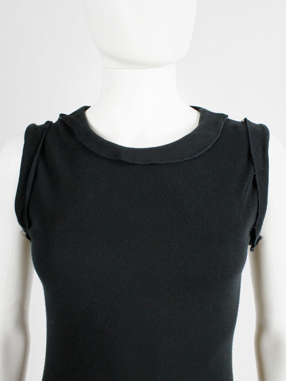 Maison Martin Margiela reproduction of a 1993 black dress with shoulder snap buttons (12)
