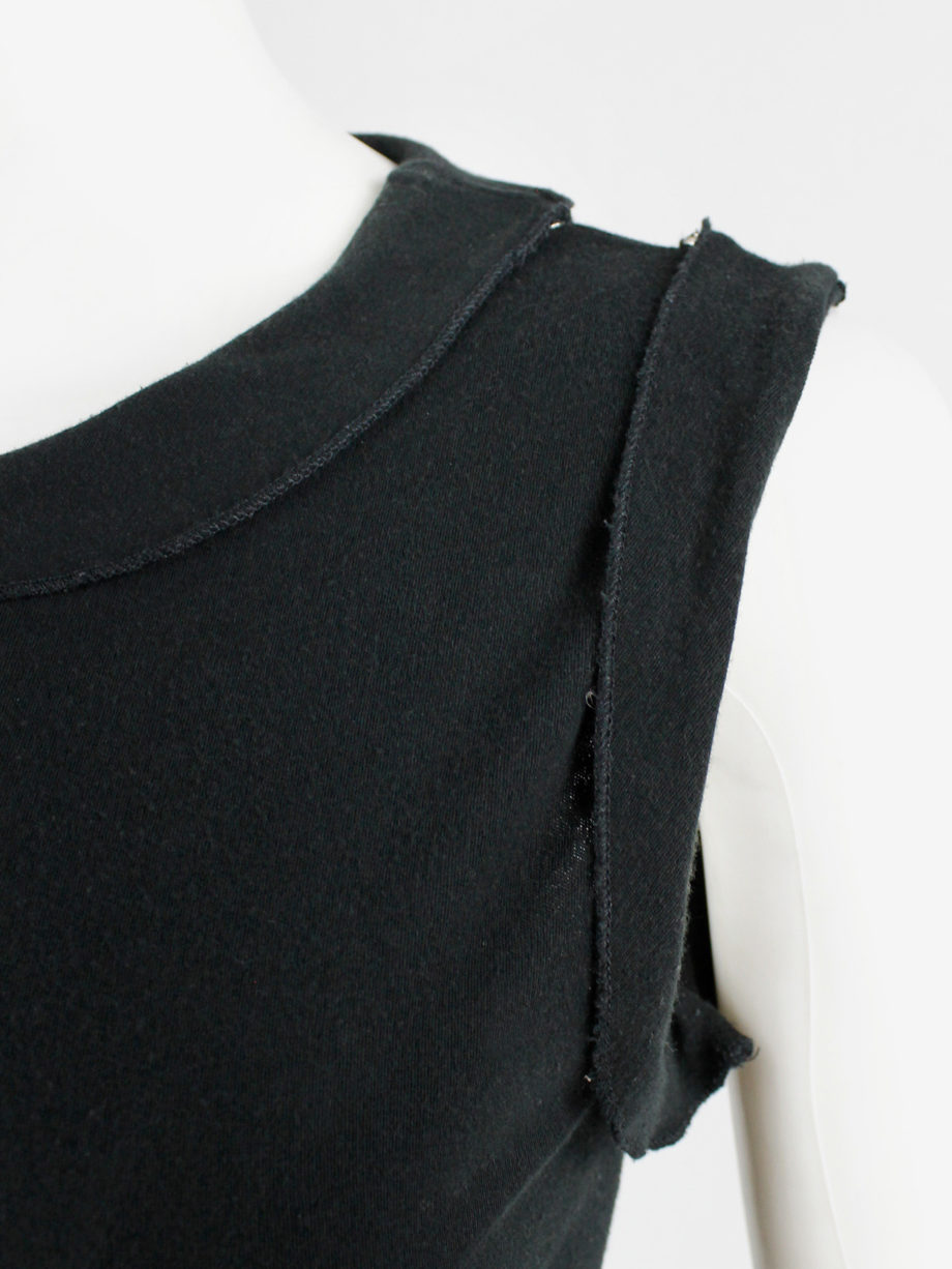 Maison Martin Margiela reproduction of a 1993 black dress with shoulder snap buttons (13)