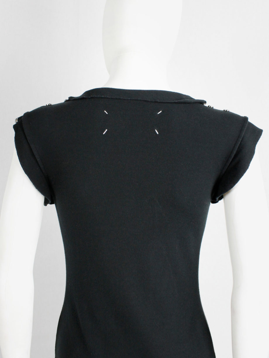 Maison Martin Margiela reproduction of a 1993 black dress with shoulder snap buttons (14)