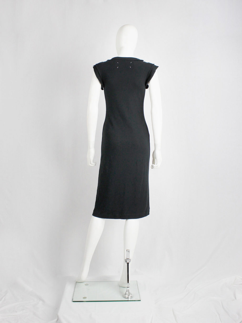 Maison Martin Margiela reproduction of a 1993 black dress with shoulder snap buttons (3)