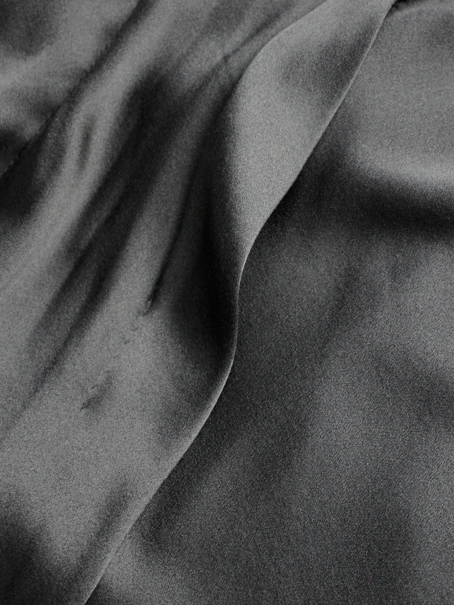 Yohji Yamamoto Noir black asymmetric maxi dress with large outside darts (3)