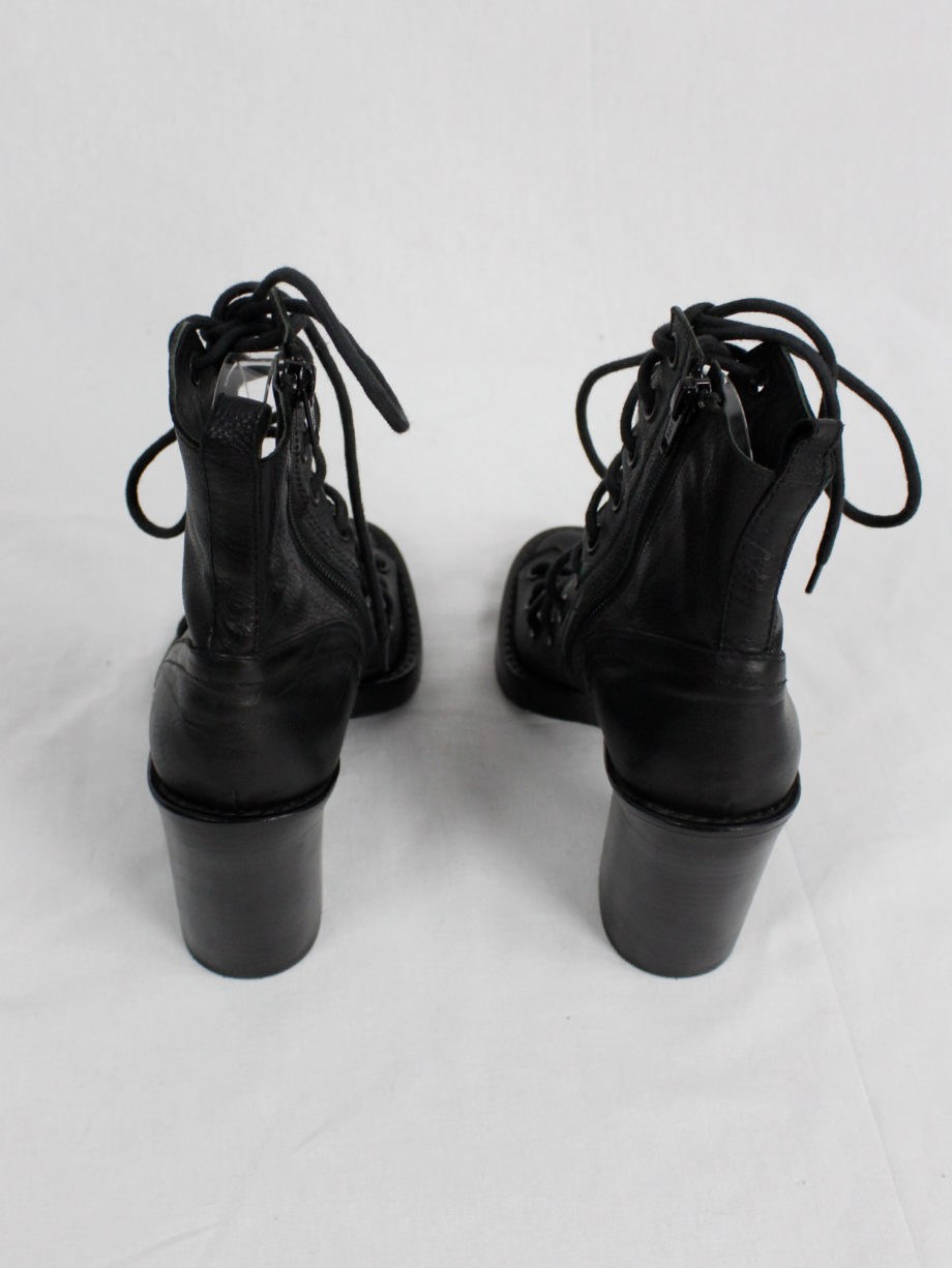 Ann Demeulemeester black high heeled sandals with corset lacing spring 2009 (17)