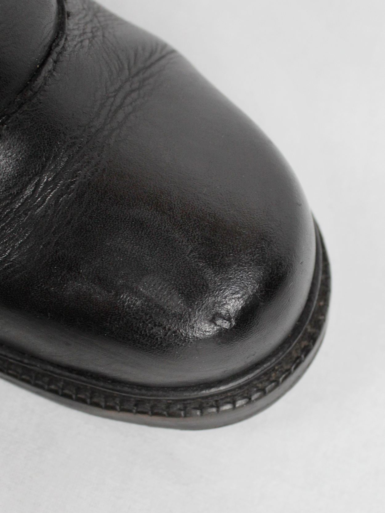Dirk Bikkembergs black boots with flap and laces through the soles (37 ...