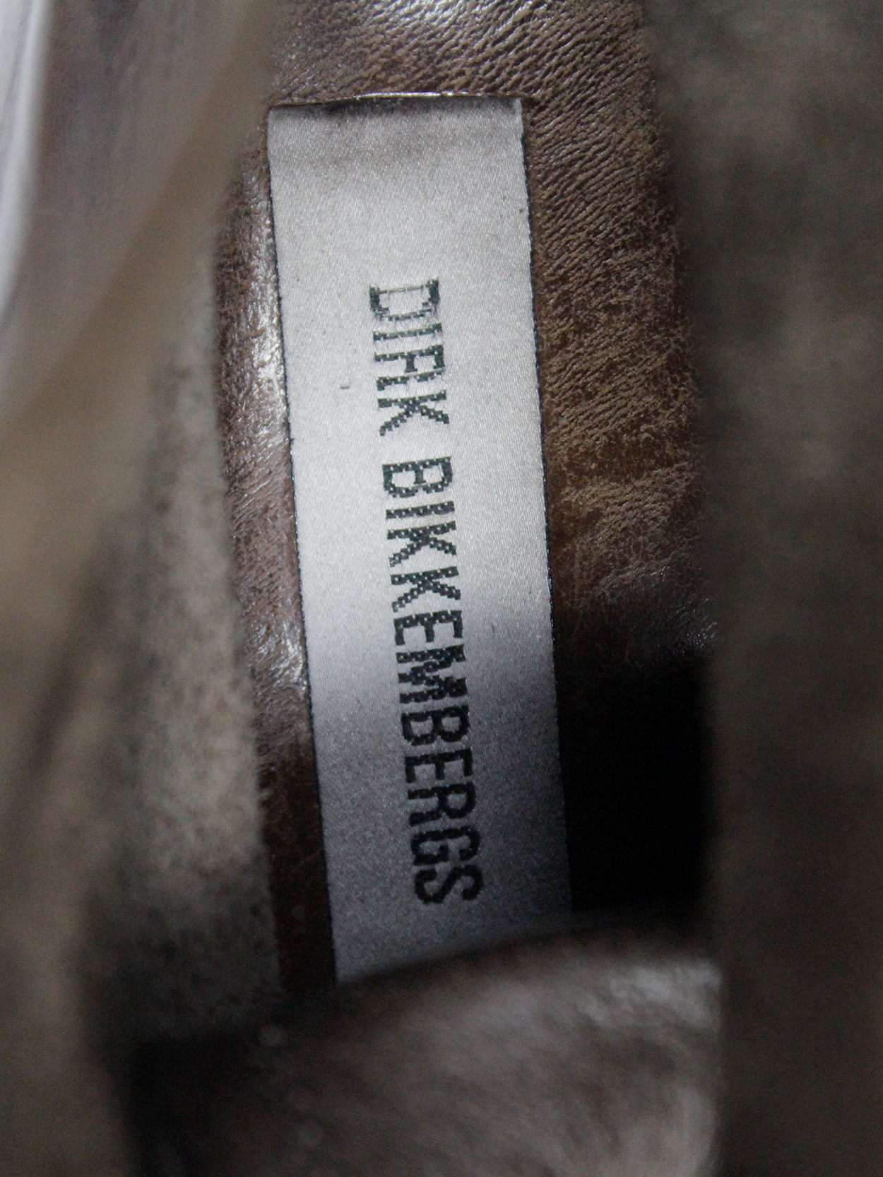 Dirk Bikkembergs brown tall boots with laces through the soles (42 ...
