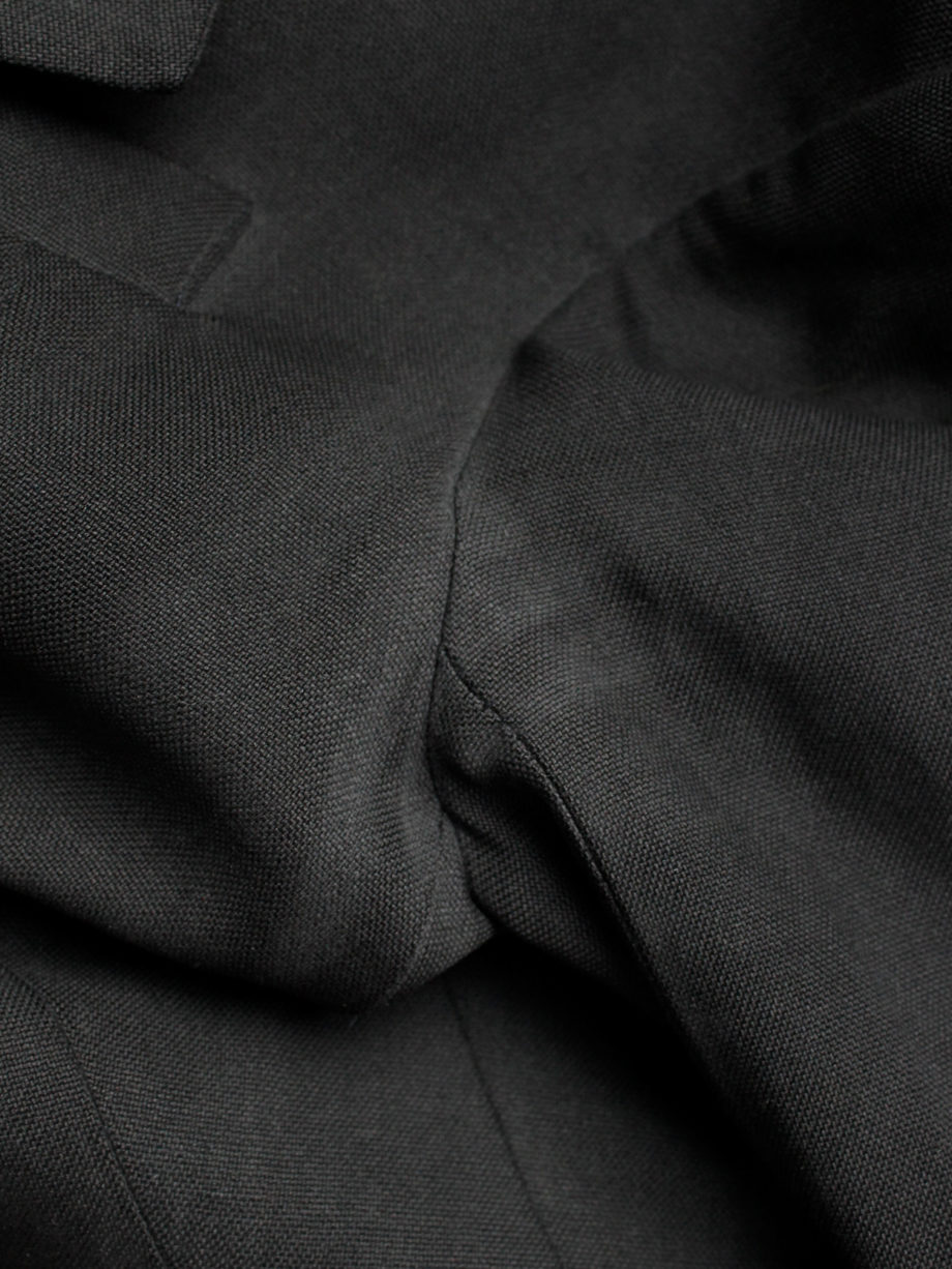 Haider Ackermann black asymmetric blazer with twisted seams spring 2009 (12)