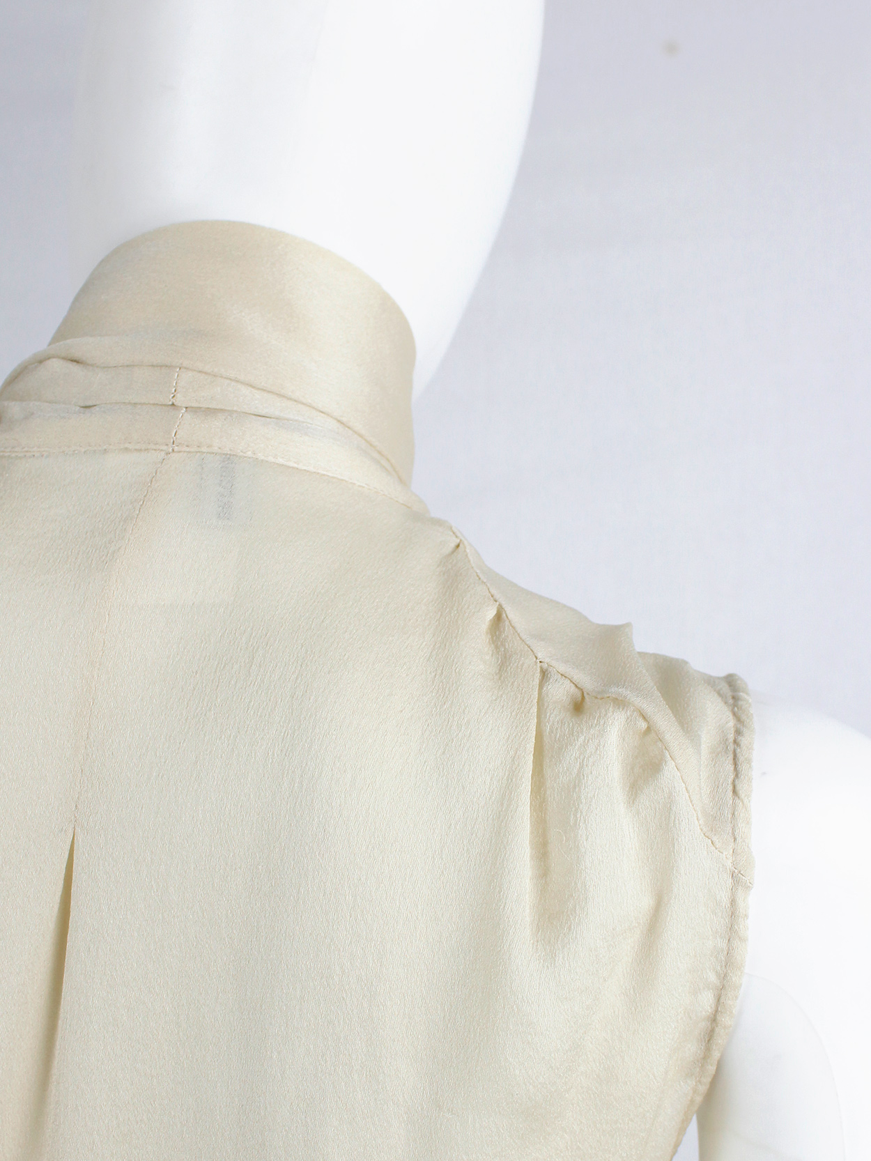 Haider Ackermann pastel yellow blouse with neckties with long fringes (1)
