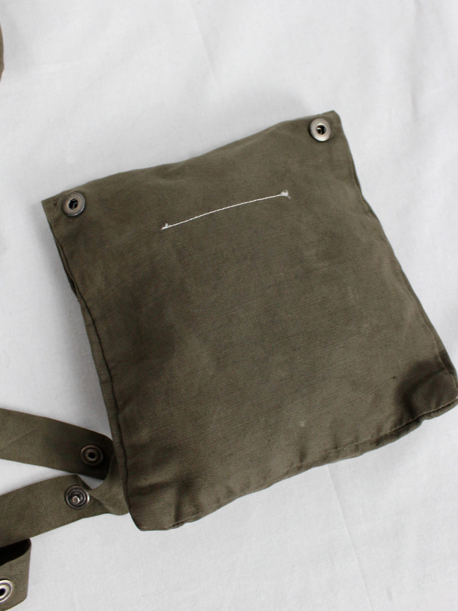 Maison Martin Margiela 6 khaki green bag with modular cargo pockets fall 2006 (28)