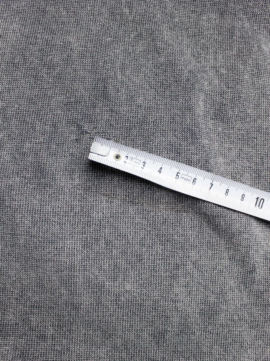 Maison Martin Margiela grey t-shirt with a whitewashed painted outer (8)