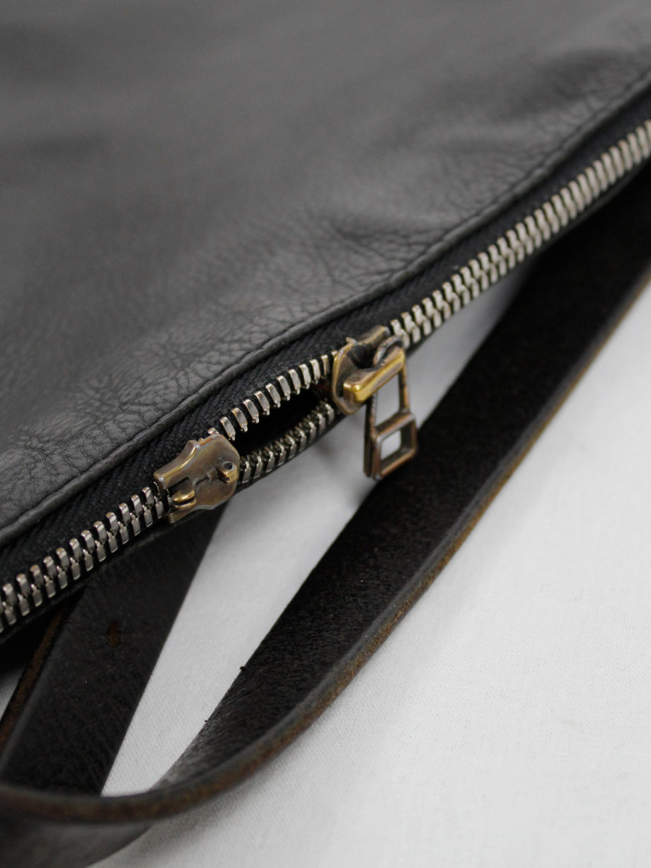Nico Uytterhaegen black leather cross-body saddle bag (2)