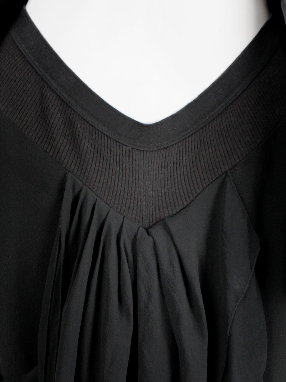 Rick Owens CREATCH black gathered skirt with draped layers spring 2008 (10)
