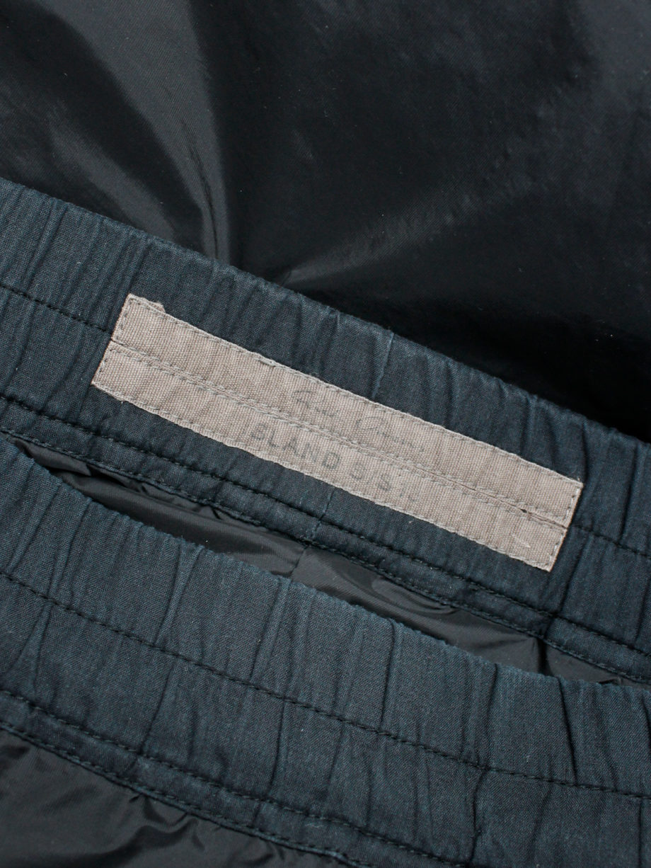 Rick Owens ISLAND black midi-length pillar skirt with back slit spring 2013 (6)
