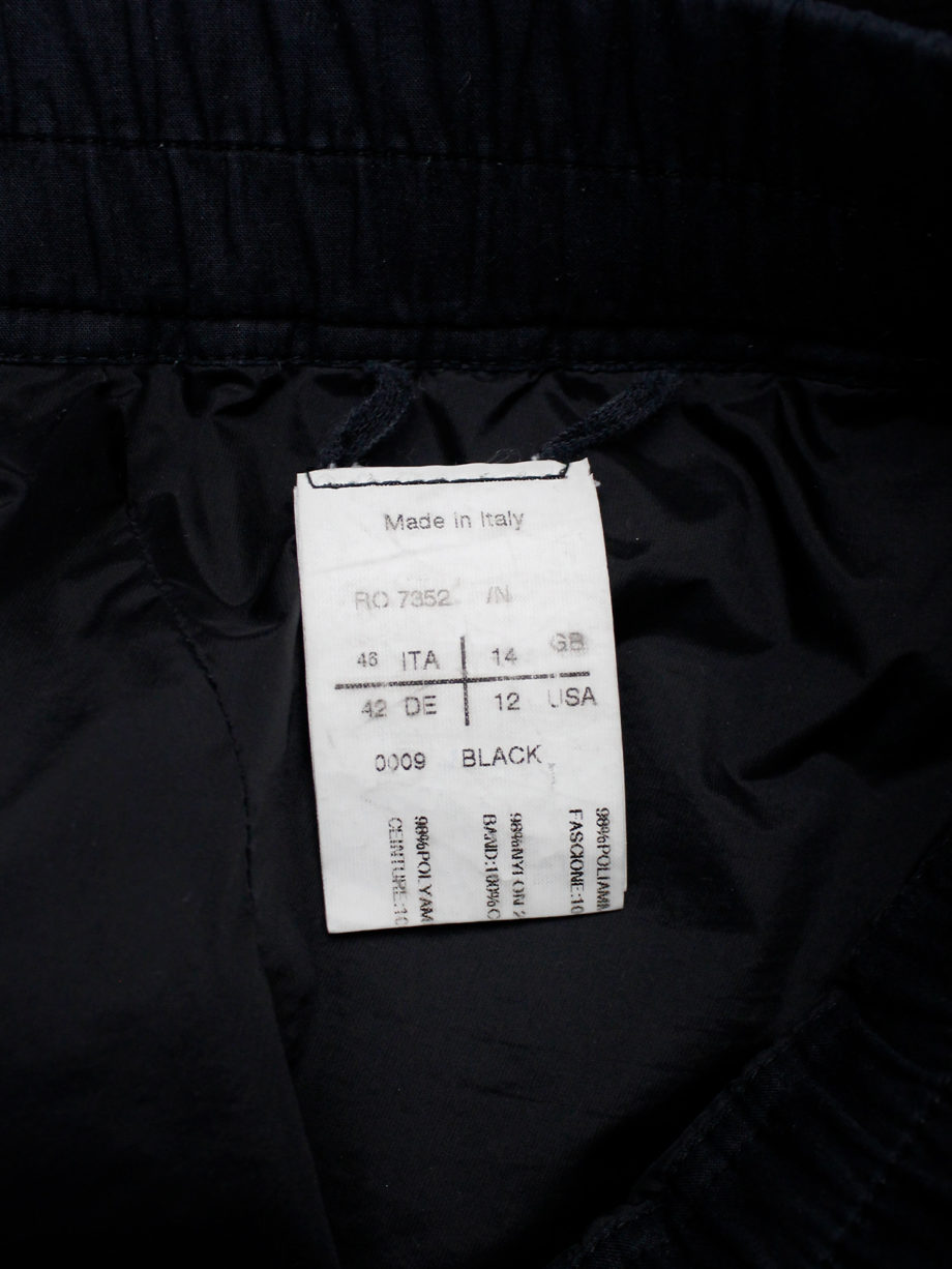 Rick Owens ISLAND black midi-length pillar skirt with back slit spring 2013 (7)