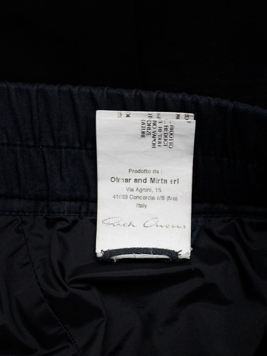 Rick Owens ISLAND black midi-length pillar skirt with back slit spring 2013 (8)