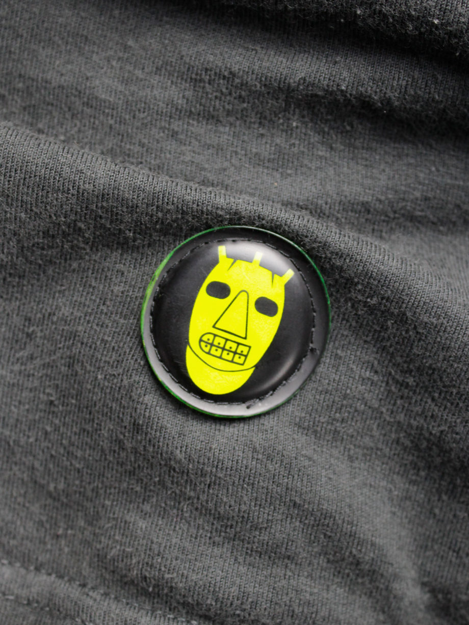 Walter Van Beirendonck Aestheticterrorists grey jumper with neon yellow mask spring 2002 (8)