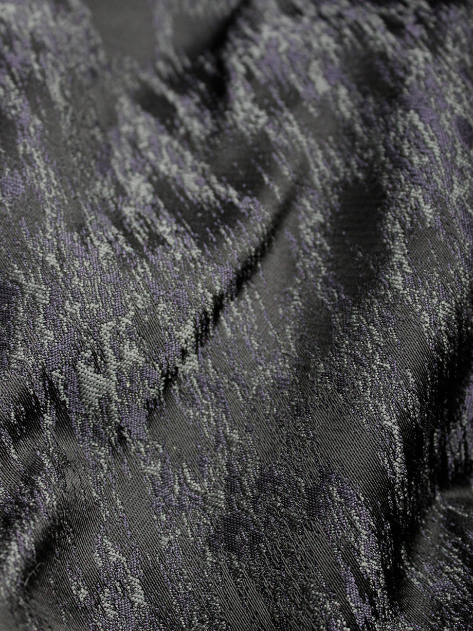 af Vandevorst purple brocade top and trousers with bronze studs runway spring 2014 (17)