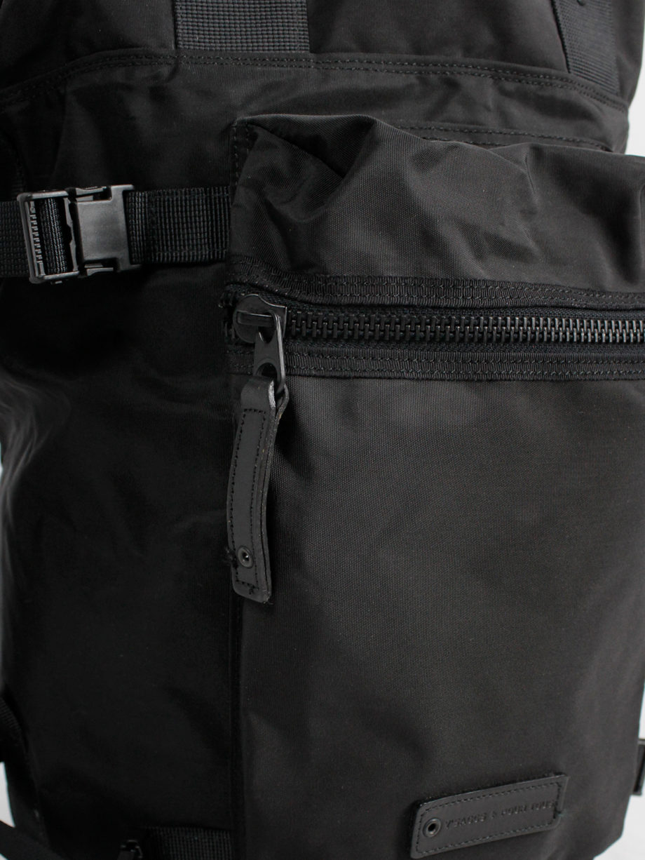 yohji yamamoto yACCS Pour Tous black duffle bag with utility straps 90s (11)