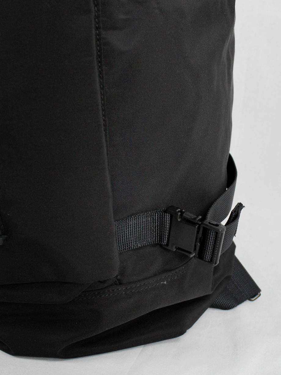 yohji yamamoto yACCS Pour Tous black duffle bag with utility straps 90s (9)