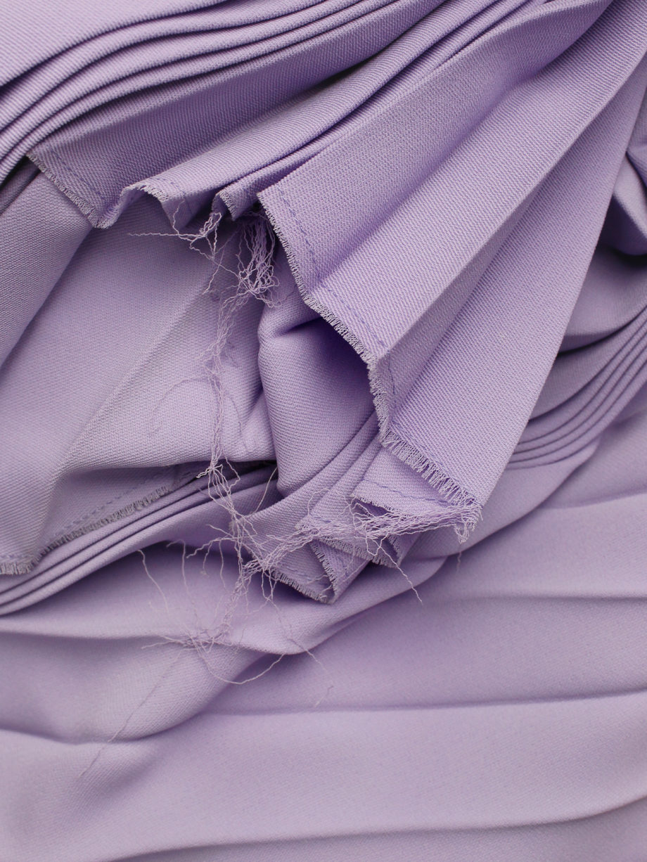 af Vandevorst purple draped backless dress with accordeon pleats spring 2008 (7)