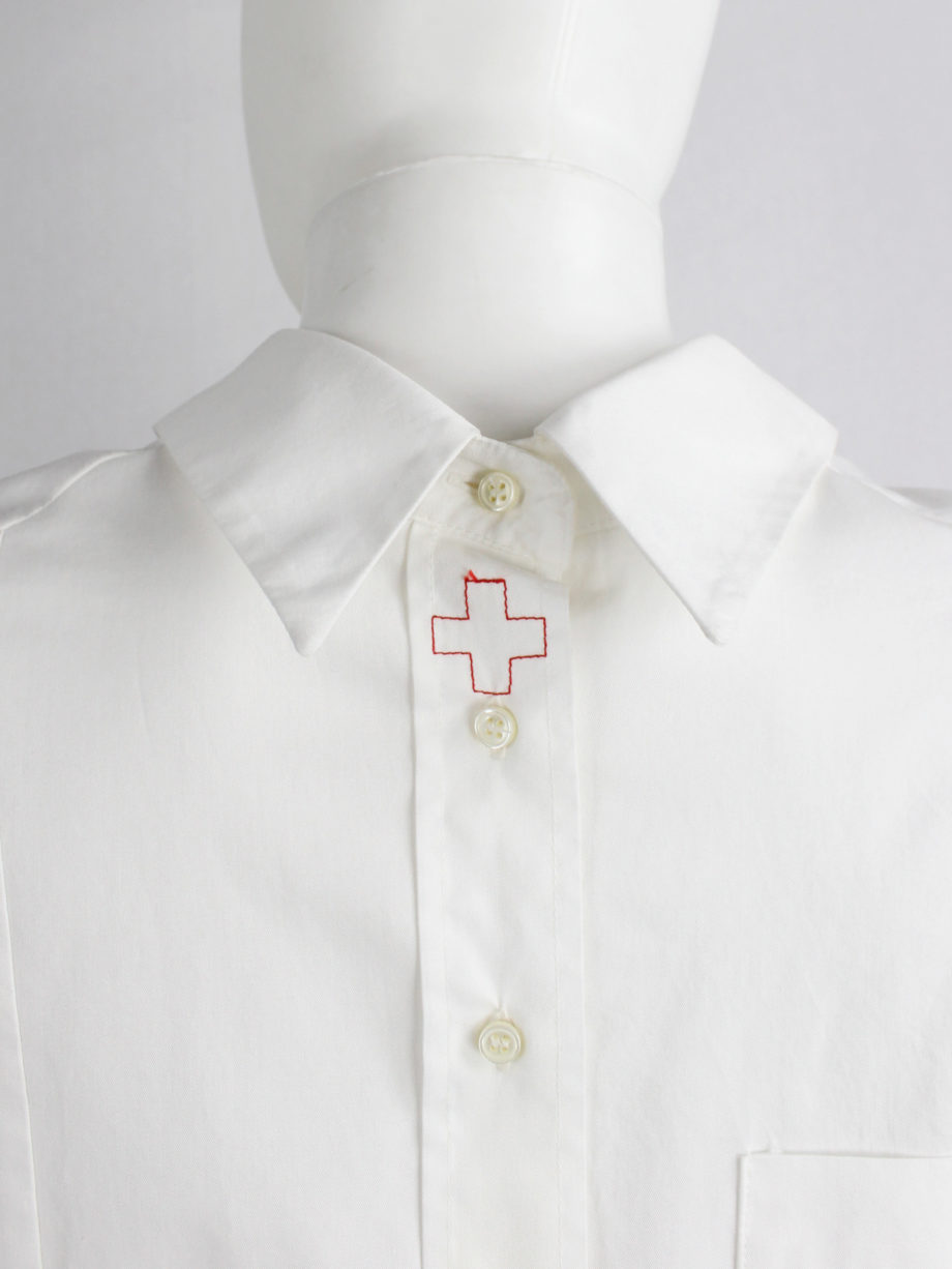 af Vandevorst white backwards worn shirt fall 2002 (11)