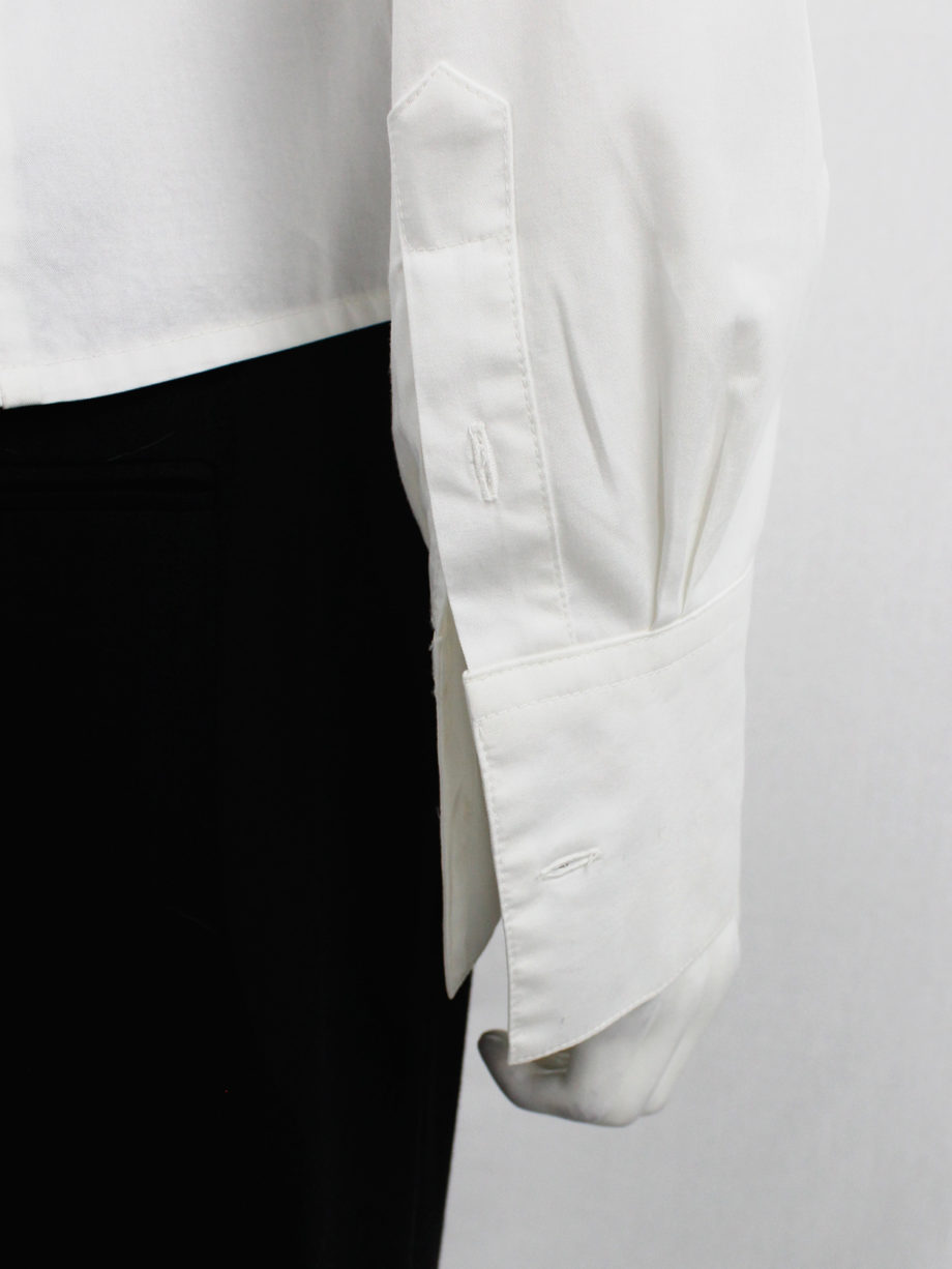 af Vandevorst white backwards worn shirt fall 2002 (2)