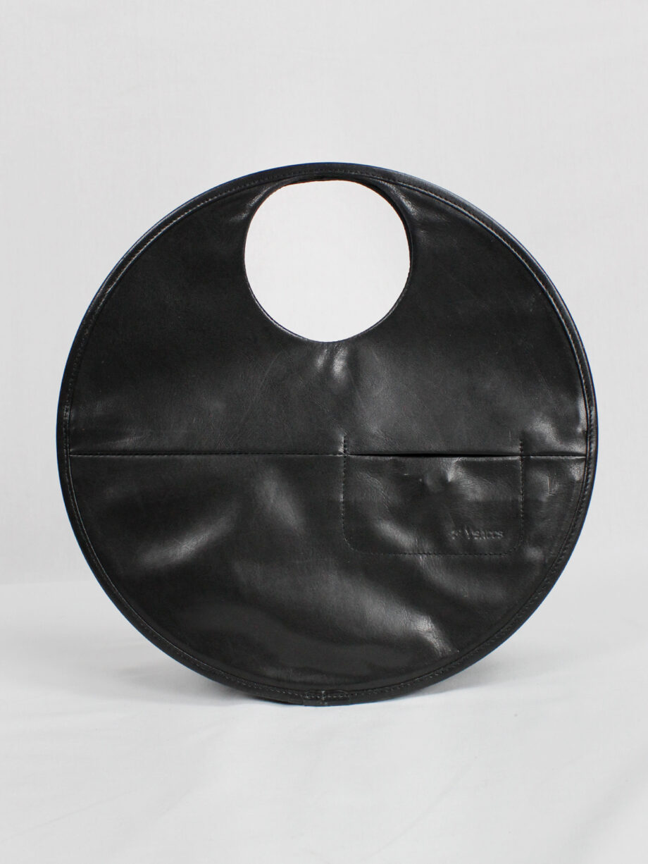 1990s YSACCS Pour Tous black circle shaped handbag (2)