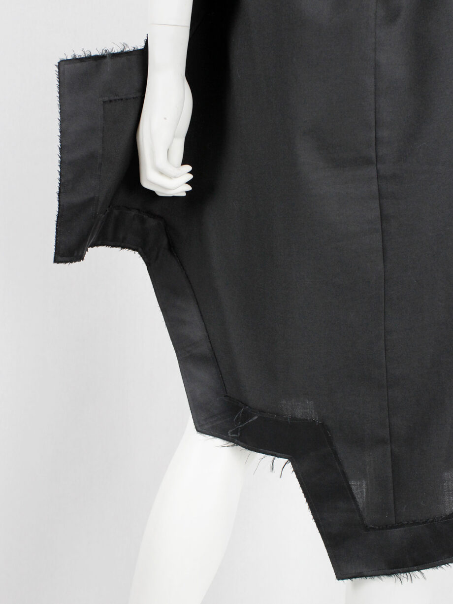 Comme des Garçons black geometric two-dimensional paperdoll dress fall 2012 (1)