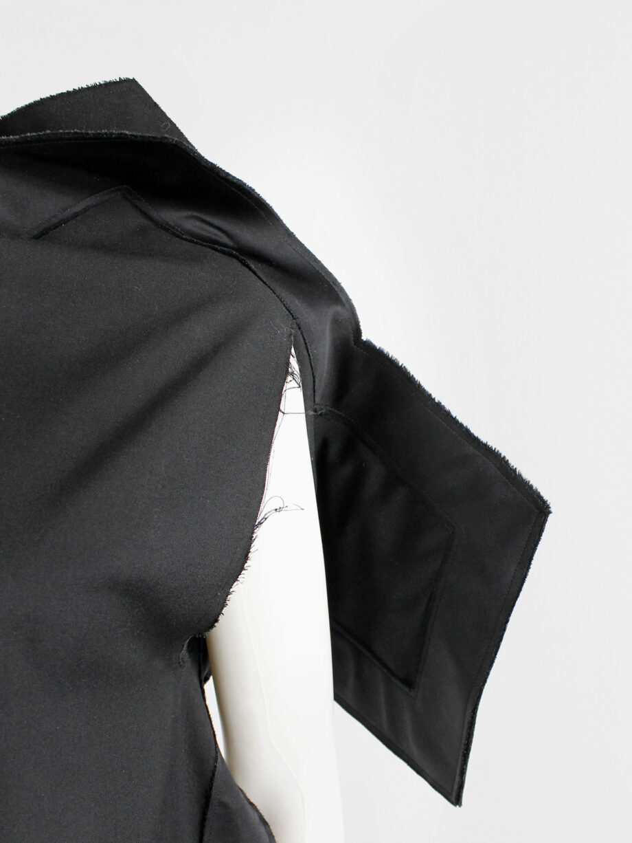 Comme des Garçons black geometric two-dimensional paperdoll dress fall 2012 (13)